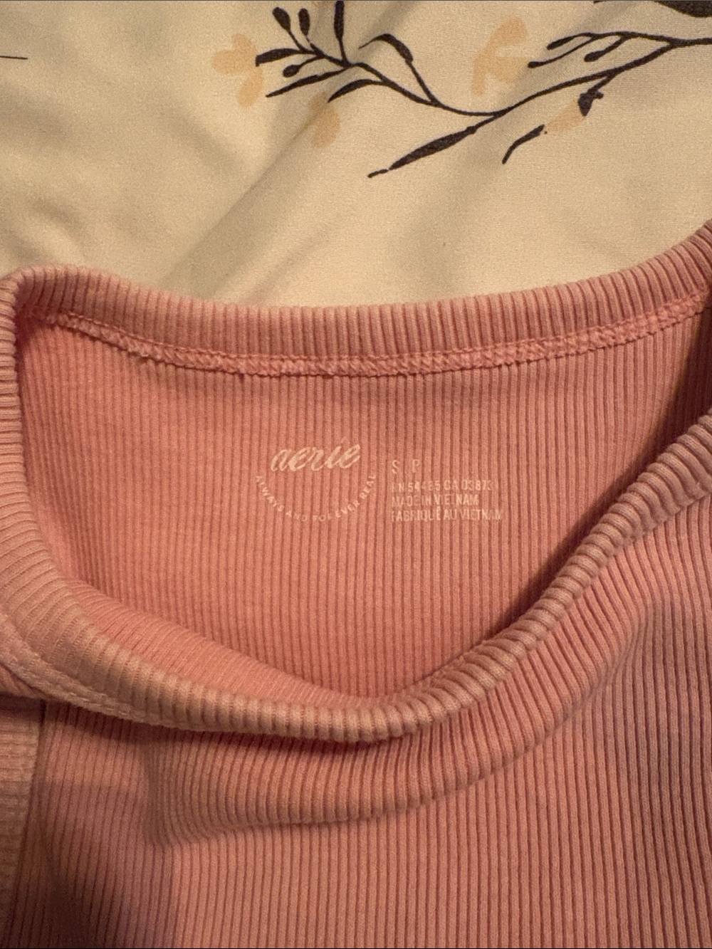 aerie Blush Ribbed Racerback Tank - Picture 2 of 3